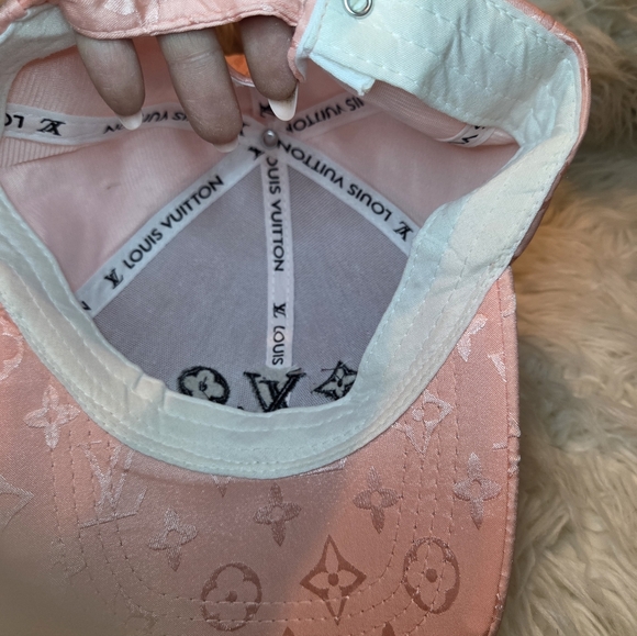 Louis Vuitton Pink Monogram Embossed Logo Baseball Cap - Picture 8 of 8